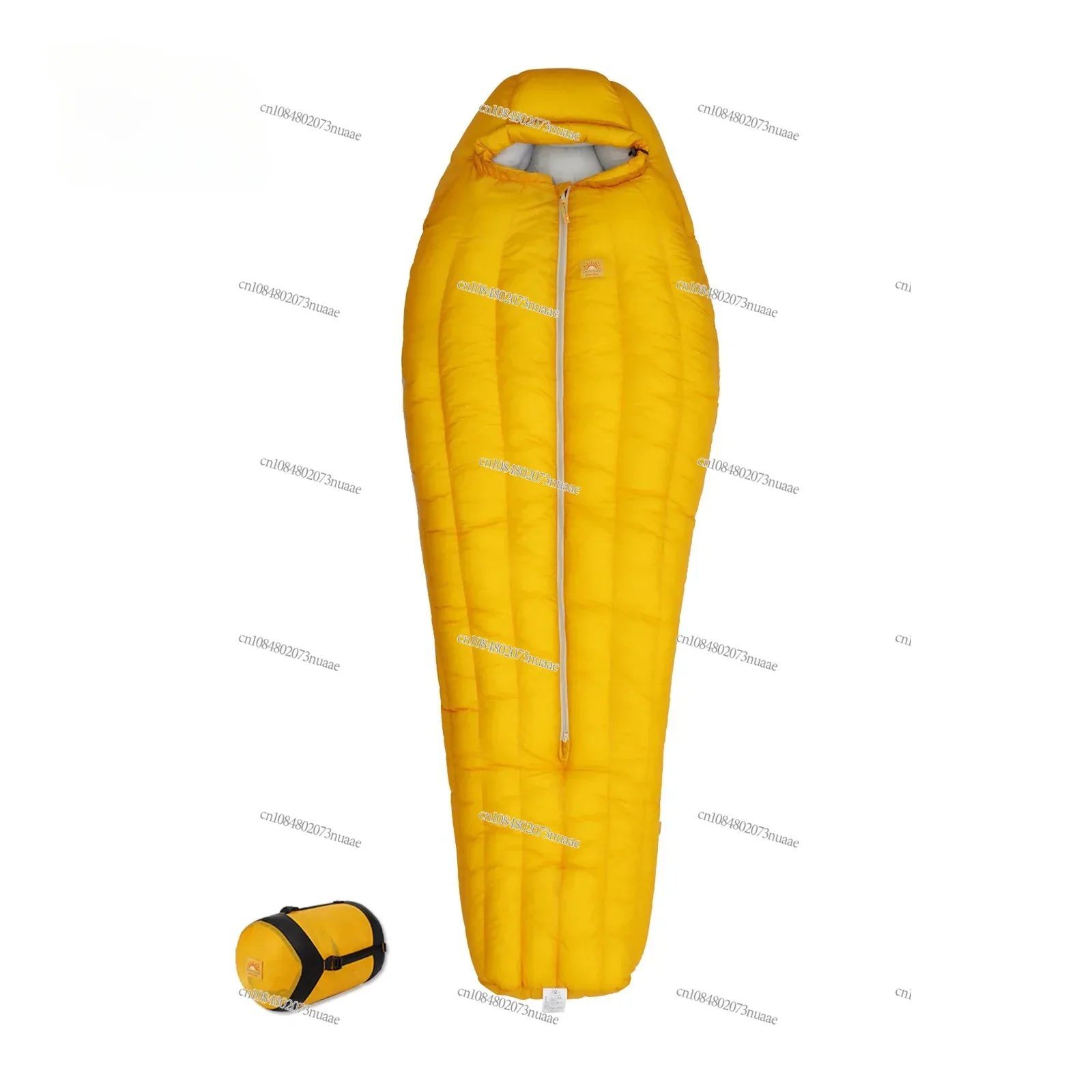 Ultralight adult sleeping bag, 800FP, 10D, 7D down, ideal for travelers engaged in backpacking, camping and hiking activities