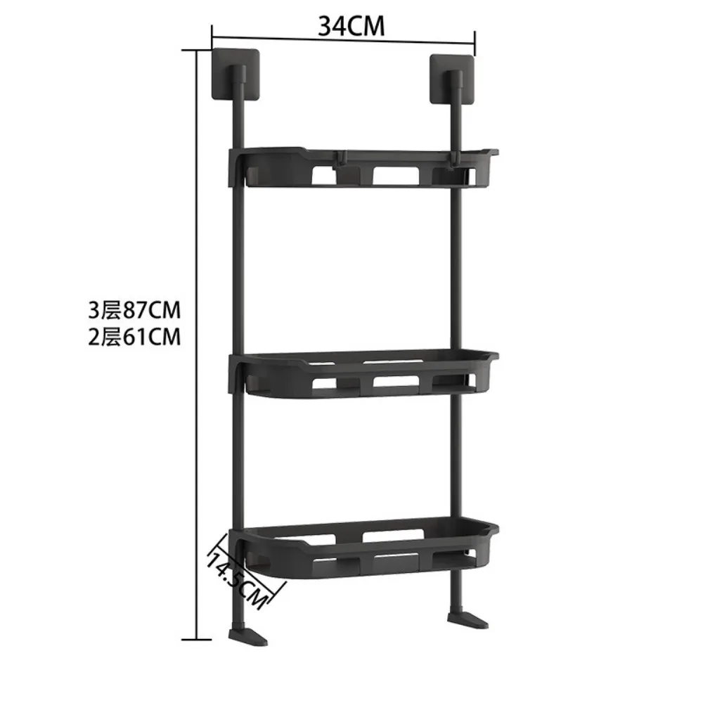 NEW 3-Tier Over The Toilet Rack Standing Plastic Storage Racks Food Storage and Organizing Shelves Vertical Plastic Toilet Stand