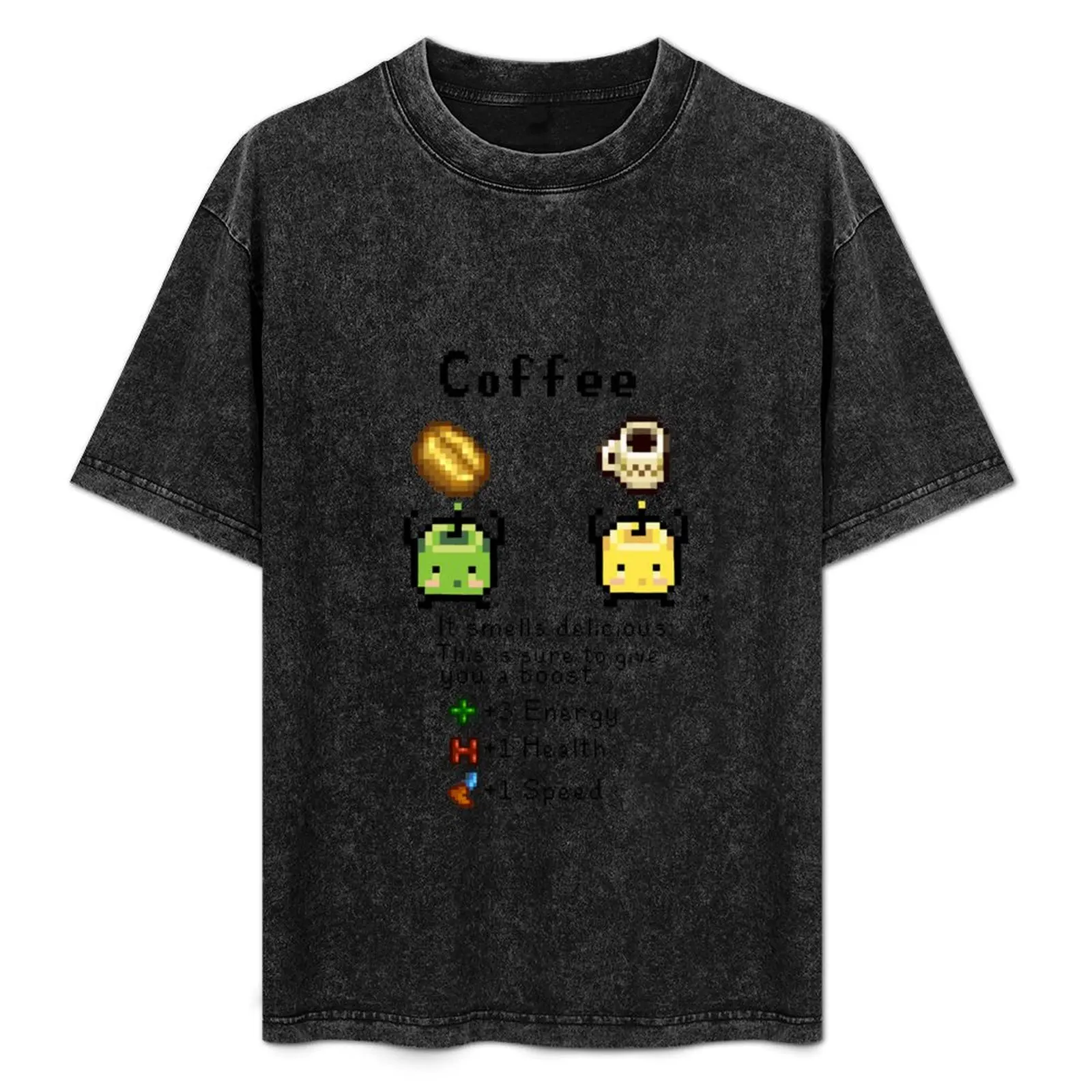 

Coffee Junimos T-Shirt All Match Basic Short Sleeve Top