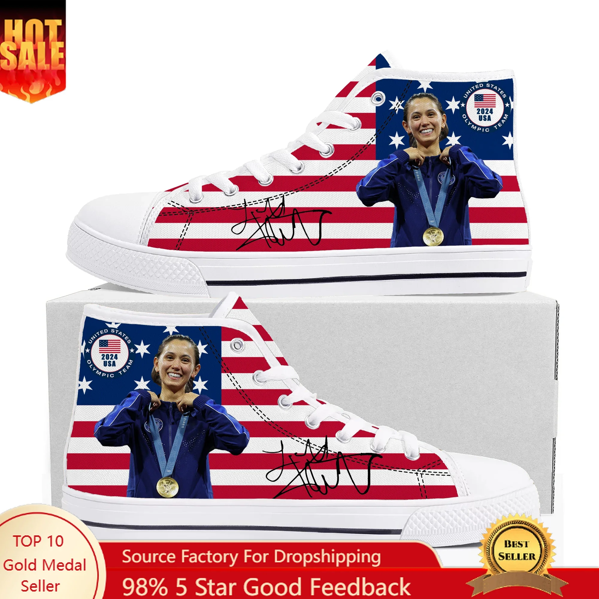 Lee Kiefer Foil World Champion High Top High Quality Sneakers Mens Womens Teenager Canvas Sneaker Casual Couple Custom Made Shoe