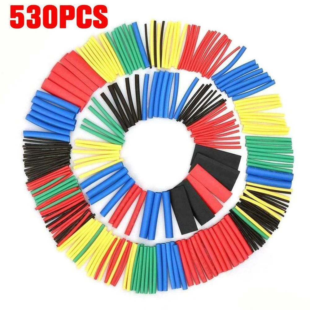 Random Color Selection in 530Pc Heat Shrink Tubing Tube Sleeve Kit for Car Electrical Assorted Cable Wire Wrap