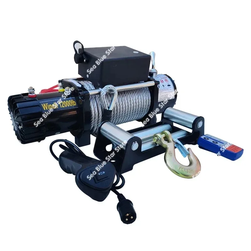 Electric Hoist Hot SaleCar Small Crane 24V Winch Electric Winch 12v Self-rescue Lifting 1 Ton Car Special