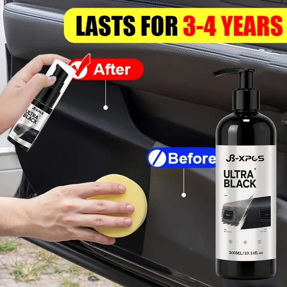 Car Plastic Leather Restorer Cream High Concentration Colorant Hydrophobic Coating Restore Gloss Anti-Fade Long-Lasting YT2011