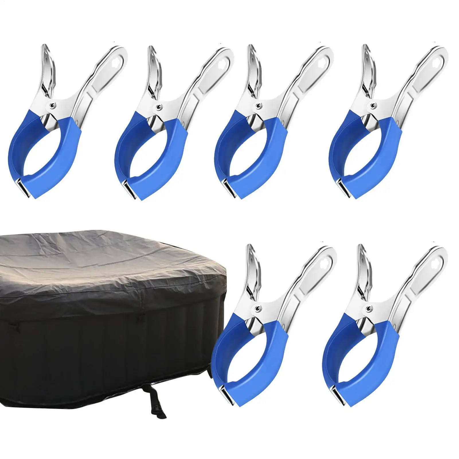 

Зажимы для покрытия бассейна Зажимы из нержавеющей стали Зажимы для покрытия бассейна над землей Пляжные ветрозащитные пружинные зажимы Портативные зажимы для стирки