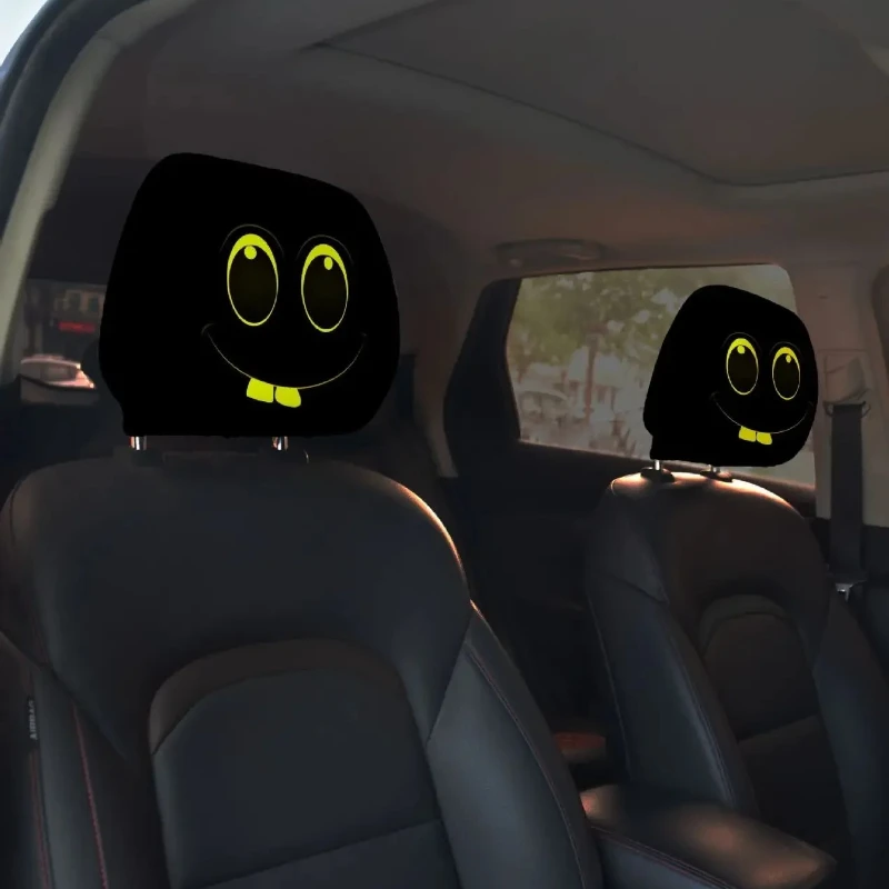 غطاء مسند الرأس من جنرال موتورز، غطاء حماية مرن لمسند الرأس، قناع غطاء مقعد ملتوي، ديكور عطلة السيارة