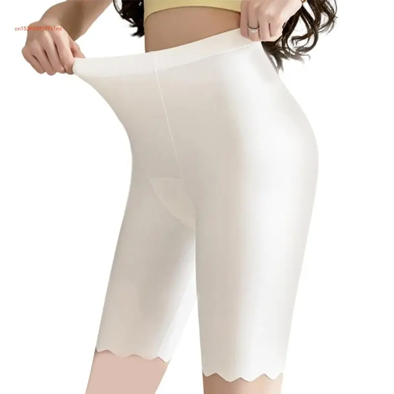 Women Seamless Anti Chafing Slip Shorts Underwear Ice Silk Safety Pant Invisible Leggings Breathable Boyshort Panties