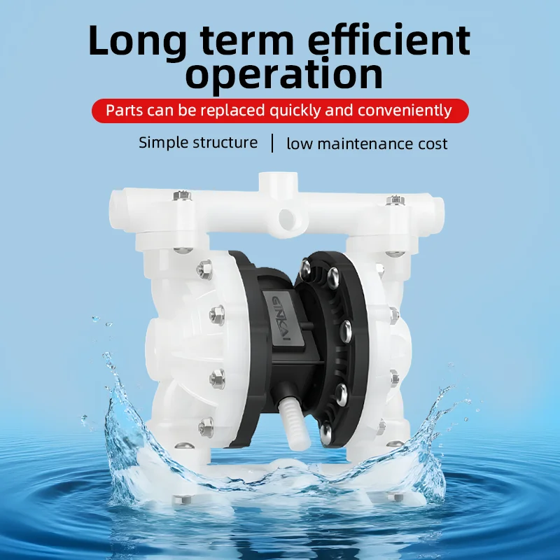 

GK 1/2" Inch Polypropylene Pneumatic Diaphragm Pump Double AODD Pump Chemical Transfer Wildenm Pump