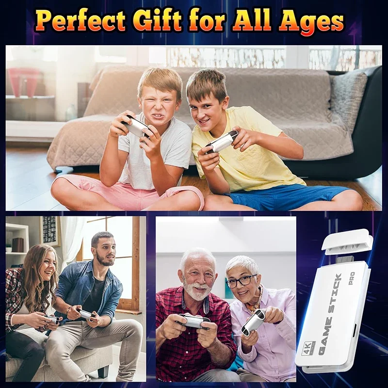 CHEGIT 40000+ ألعاب ريترو 64G 4K وحدة تحكم ألعاب فيديو عصا 23 + أجهزة محاكاة يده لعبة فيديو وحدة تحكم ألعاب لاسلكية #3