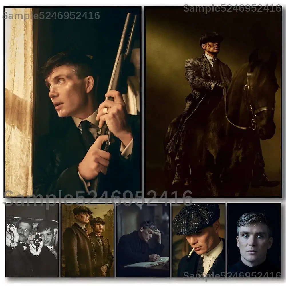 P-Peaky Blinders The Immortal Man Poster Picture Canvas Painting Wall Art Home Decoration Print For Living Room Decor