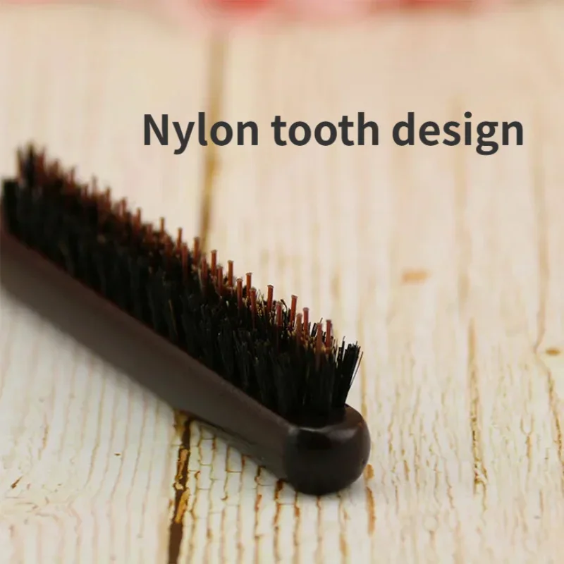 1 pc Natural Boar Bristle Hair Fluffy Comb Wood Handle Hair Brush Anti-static Barber Hair Comb Salon Hairdresser Styling Tool