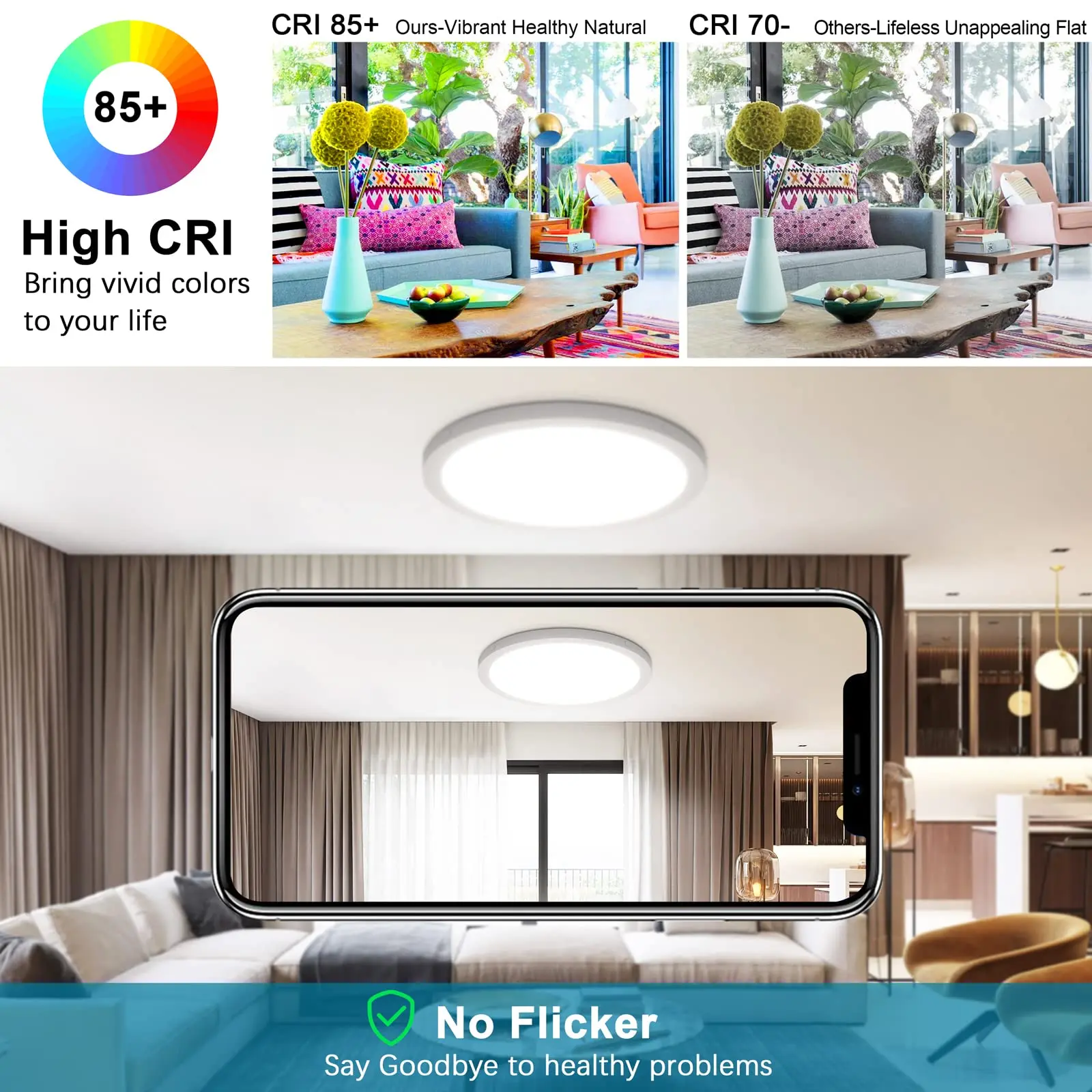 37cm Ultra Thin LED Ceiling Lamp 30W/40W/50W/72W LED Lights Indoor Modern Style Ring Ceiling Light for Kitchen Room Decor 220V