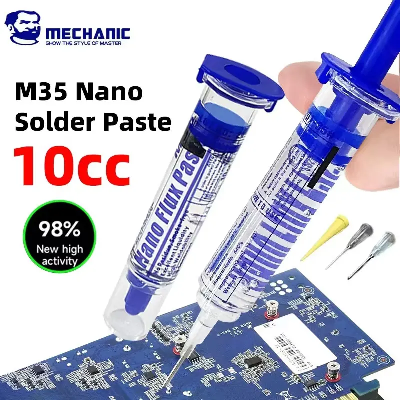 Image of MECHANIC M35 Nano Flussmittel Paste für Handy Chip Motherboard Hochleistungs-Reparatur Flussmittel Schweißwerkzeuge