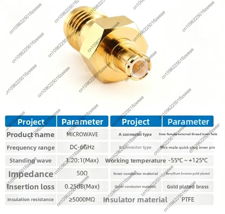 1pc adapter sma to mcx male to female coaxial interconnect connector 6g test adapter