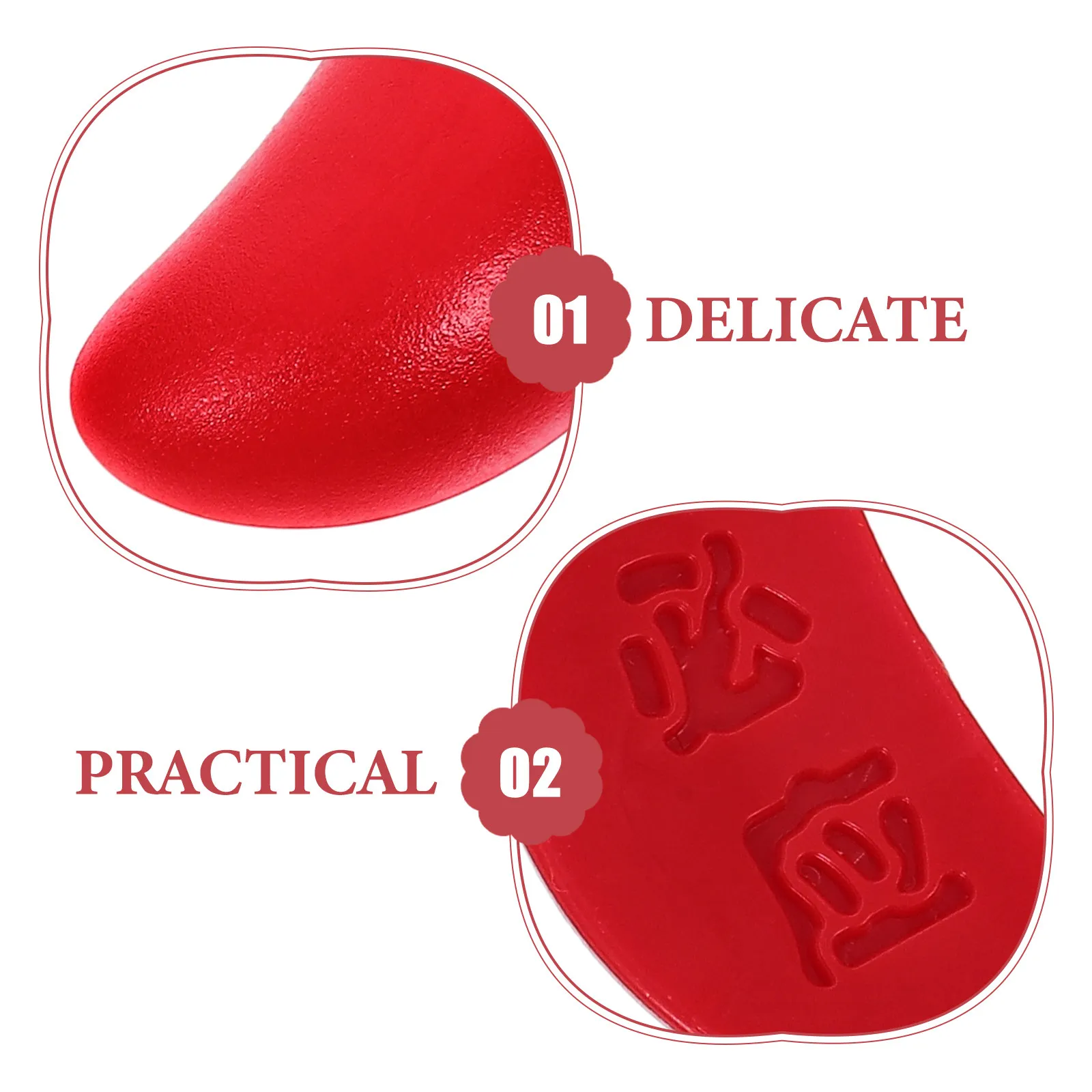 2Pairs Sacred Blessing Gua Cup Chinese Divination Feng Shui Fortune Telling Games Spiritual Ornament Divine Answer Tools