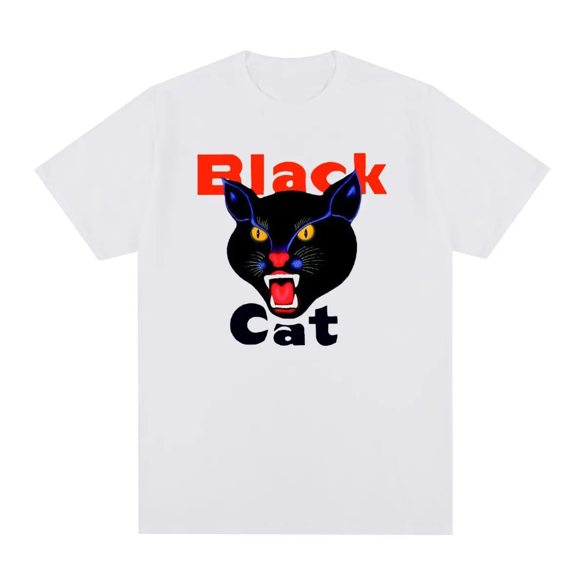 

Black Cats Vintage T-shirt Lovers Graphic Summer Novelty Cotton Streetwear Harajuku Men T shirt New Tee Tshirt Womens Tops