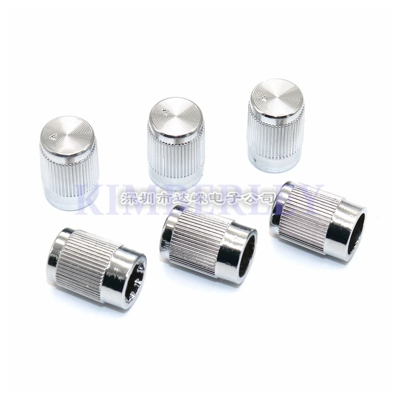 10PCS Plastic Electroplated Knob Potentiometer Knob Plating cauter/power Amplifier Knob Suitable For Plum Shaft 09 Potentiometer