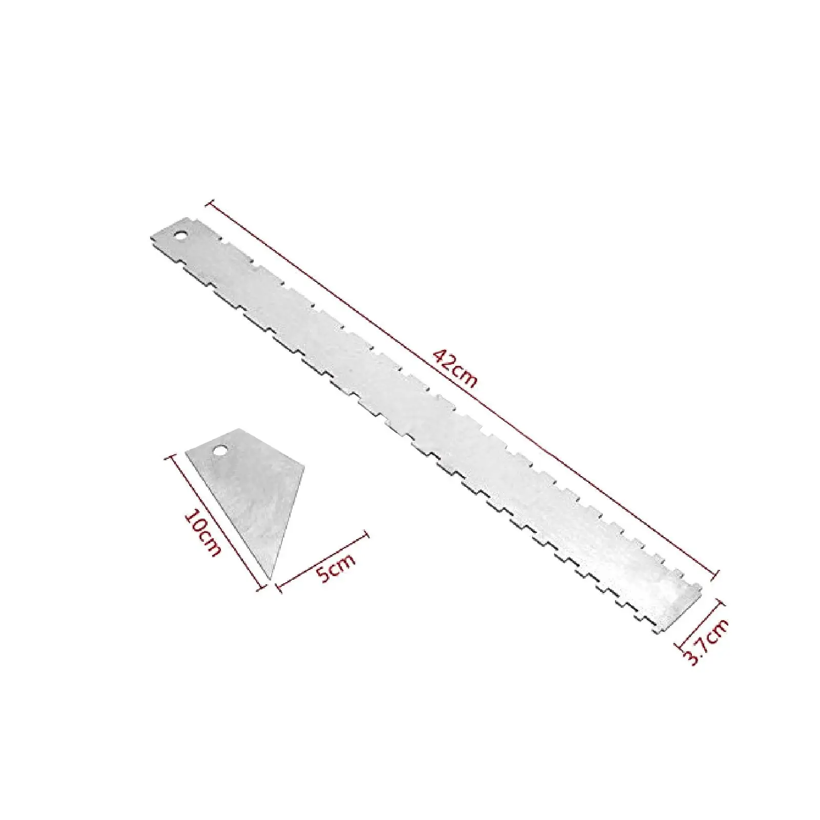 Hals gekerbte gerade Kante, Halsmesslineal für Bassgitarre, Fret Rocker String Height Gauge Gitarrenbauer Werkzeuge für Bass