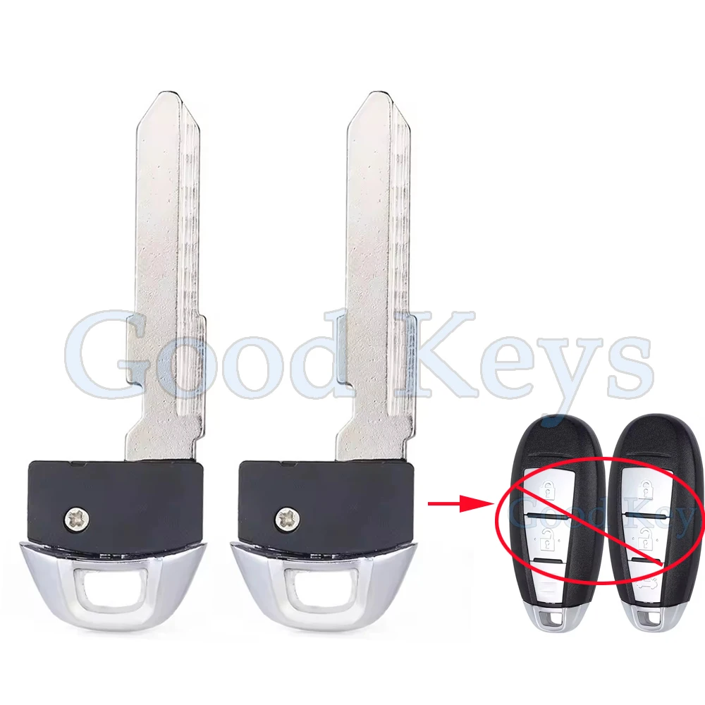 

KEYECU 2 Remote Blank Key Blade for Suzuki Swift Kizashi SX4 Grand Vitara Ciaz Escudo Ignis ZC72S KBRTS009 TS007 TS008