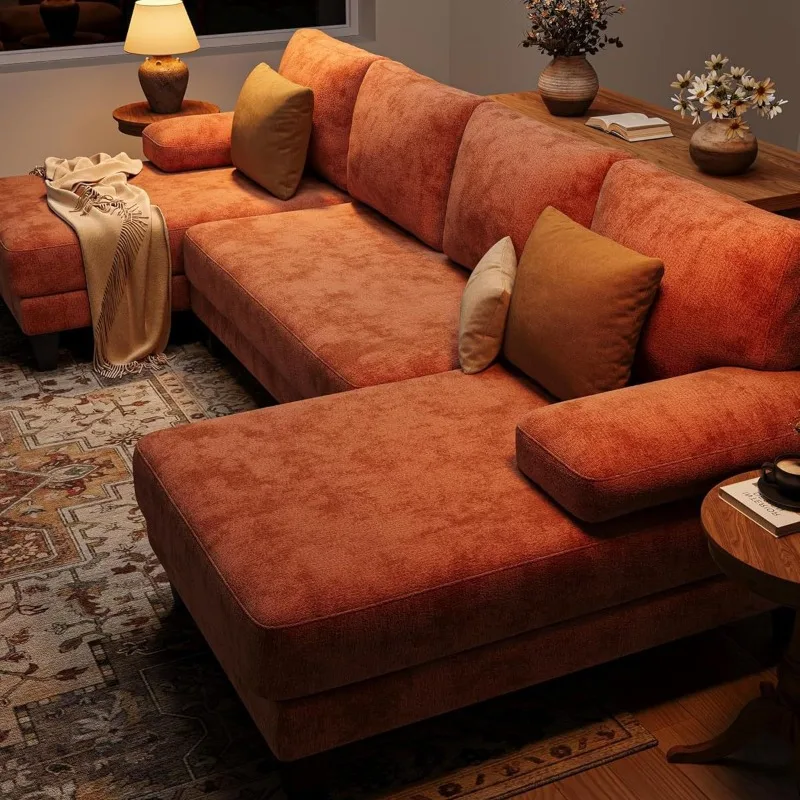 Living room sofa with high-quality foam and elastic spring Chenier