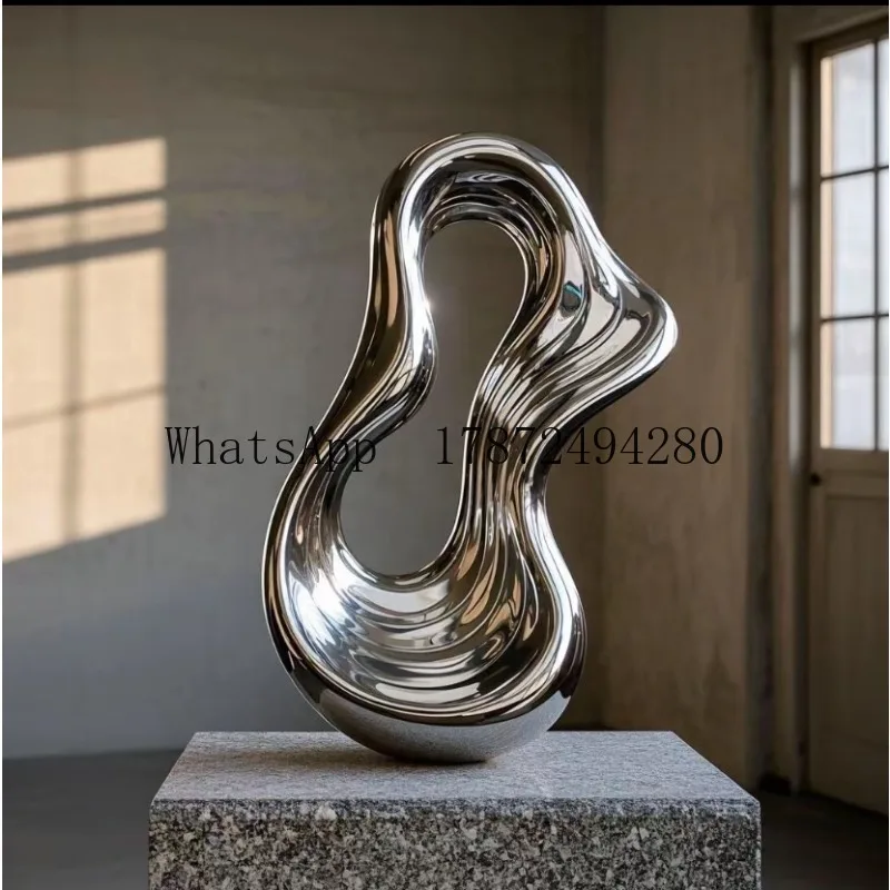 

Outdoor Garden Decoration Custom Metal Abstract Art Statue Sculpture Polished Statue