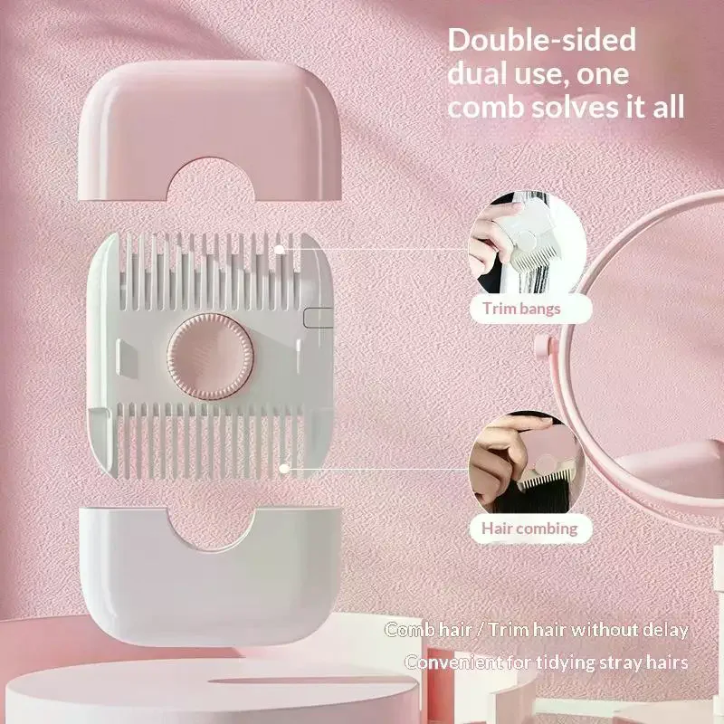 1Pcs Manual Hair Trimmer 2 In 1 Baby Hair Cutting And Hairdressing Comb For Baby Adult Double Edge Hair Razor Comb Portable Com