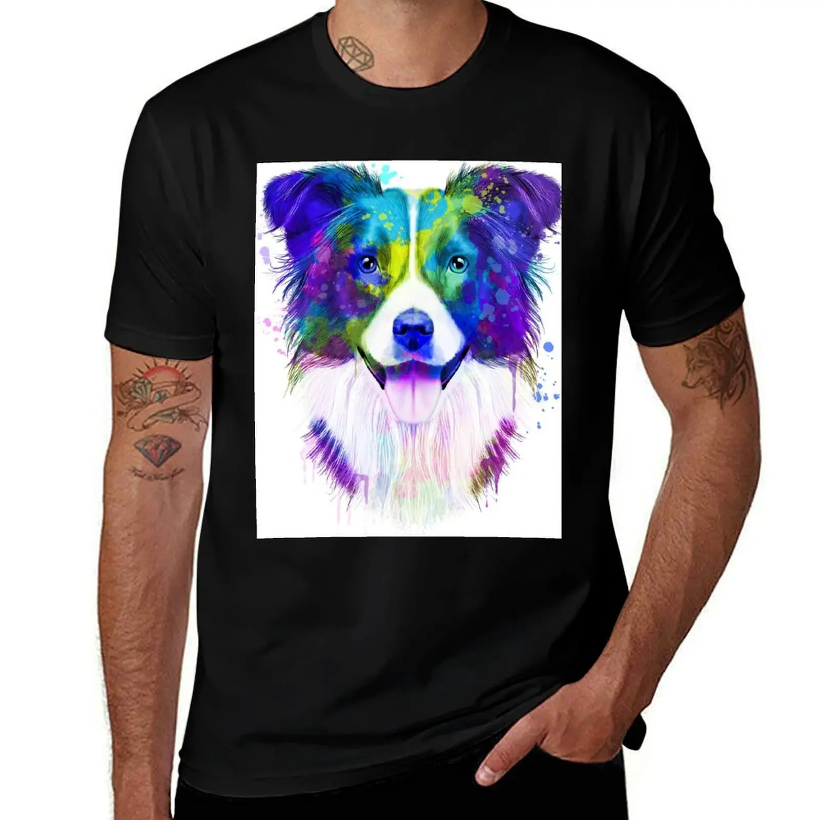 

Border Collie Watercolor, Border Painting, Portrait, art, illustration T-Shirt