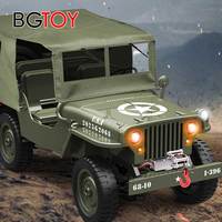 BGTOY Rc Car C8815 Willis Jeep 1/10 Simulation Climbing Vehicle Slow Rc Off Road Racing Military Card Remote Control Vehicle