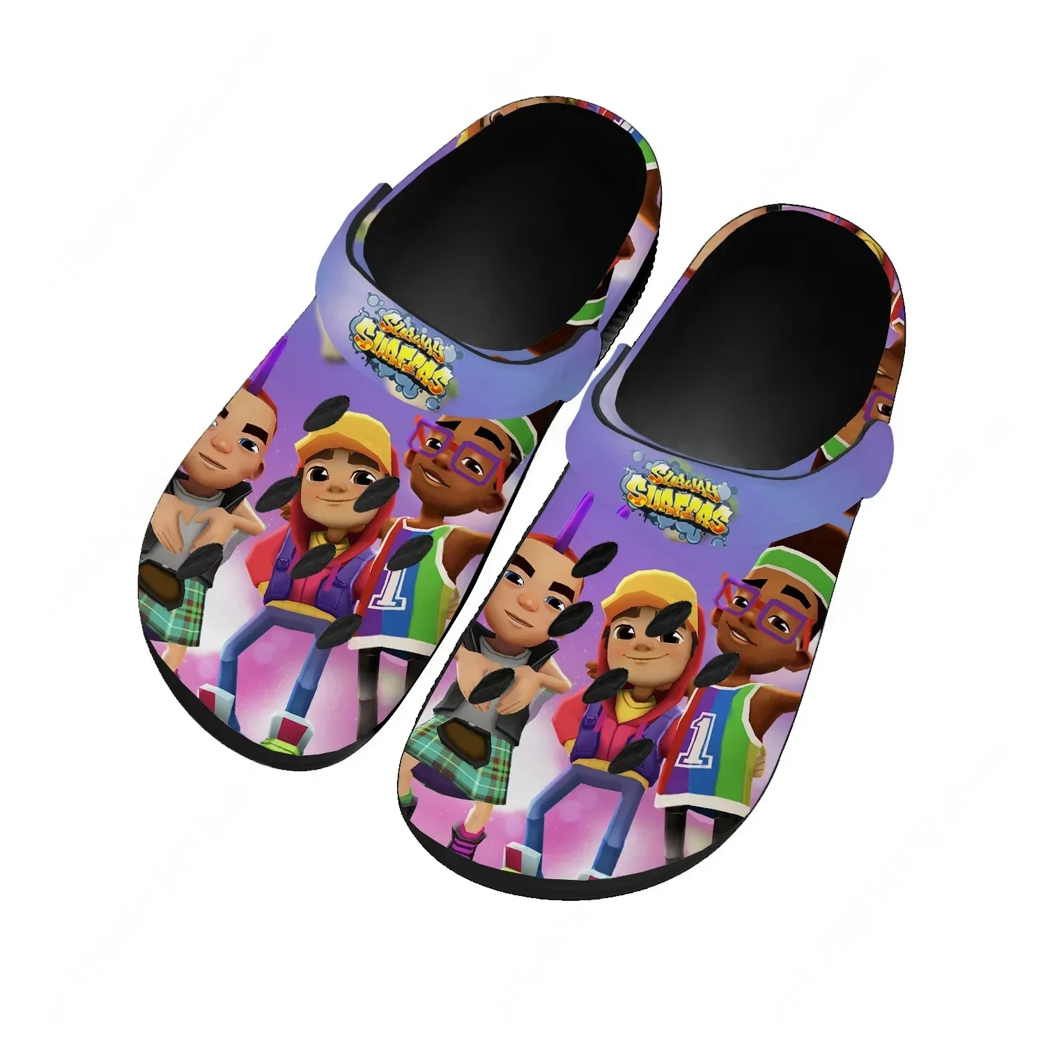 Subway Surfers Home Custom Sandals Women Teenager Fashion Water Shoe Garden Breathable Comfort Beach Hole Slippers