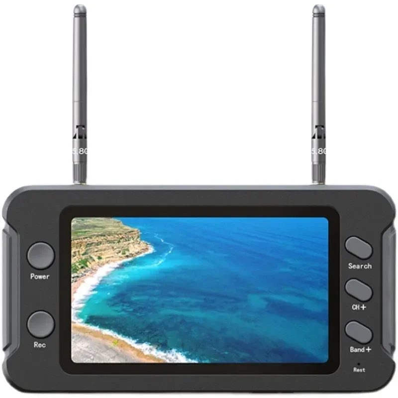 SoloGood DVR 장착 FPV 모니터, NTSC PAL 자동 검색 비디오 녹화 16:9, LCD 디스플레이, 40CH, 4.3 인치, 800*480, 5.8G