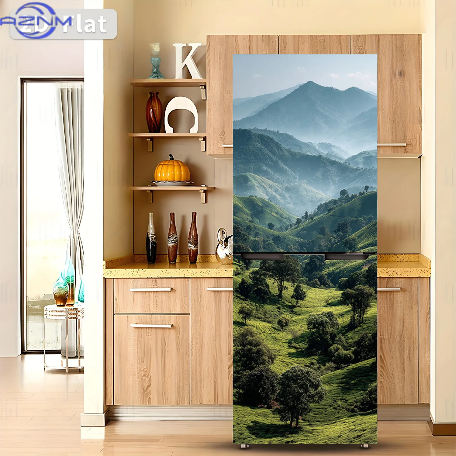 [2D Flat Printing] 1pc Refrigerator Sticker 