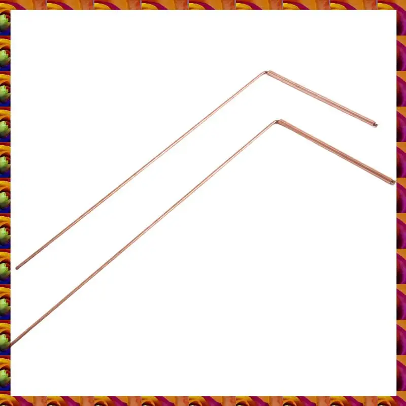 

Copper Dowsing Rod Pure Copper 2PCS Divining Rods - For Divining Water, Treasure(A) Durable Gold