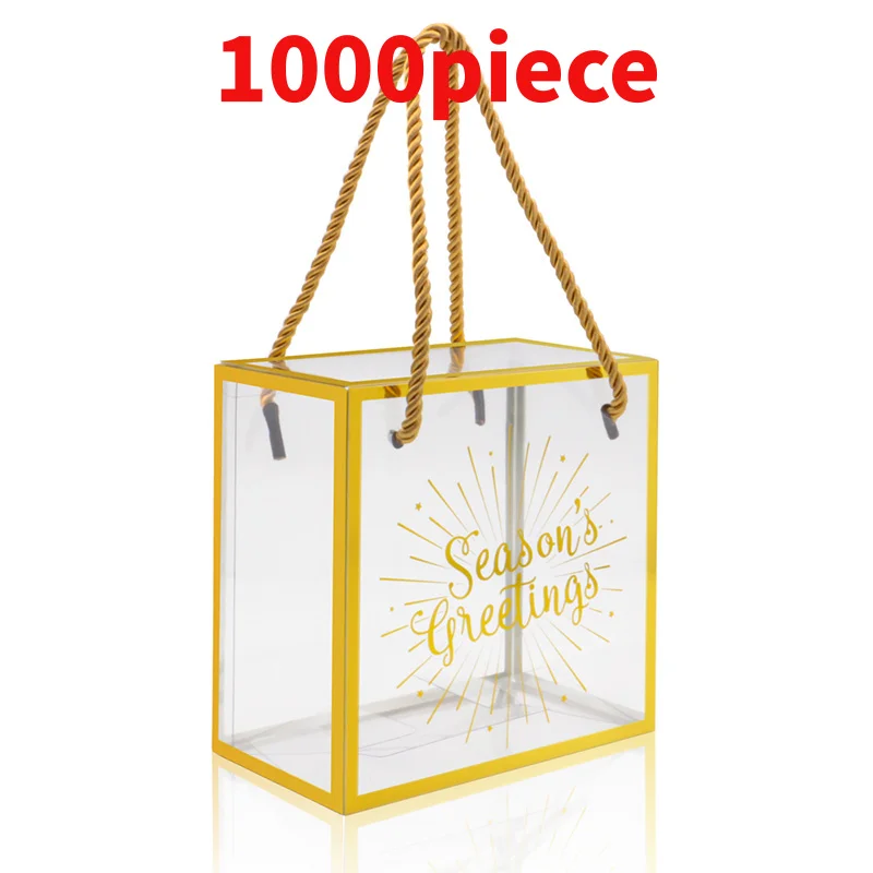 10 00piece.Custom.Custom design PVC PET food or box OEM ODM transparent golden acetate plastic boxes wedding packagin