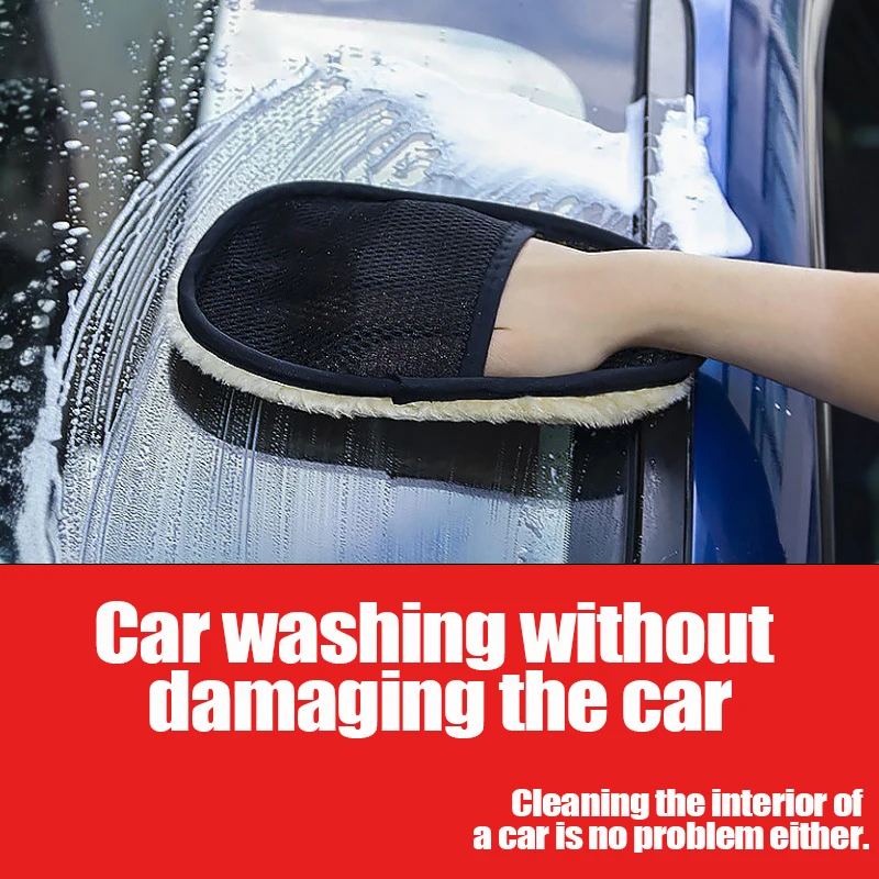 

Car Cleaning Tools Car Polishing Washing Mitt Wool Polishing Waxing Gloves Sponge Cleaning Brushes Towels For Car Care Car Paint