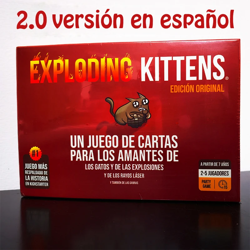 

Exploding Kittens español Board Game For Family Party, Card Game For Adults And Children Suitable For Holiday Gift