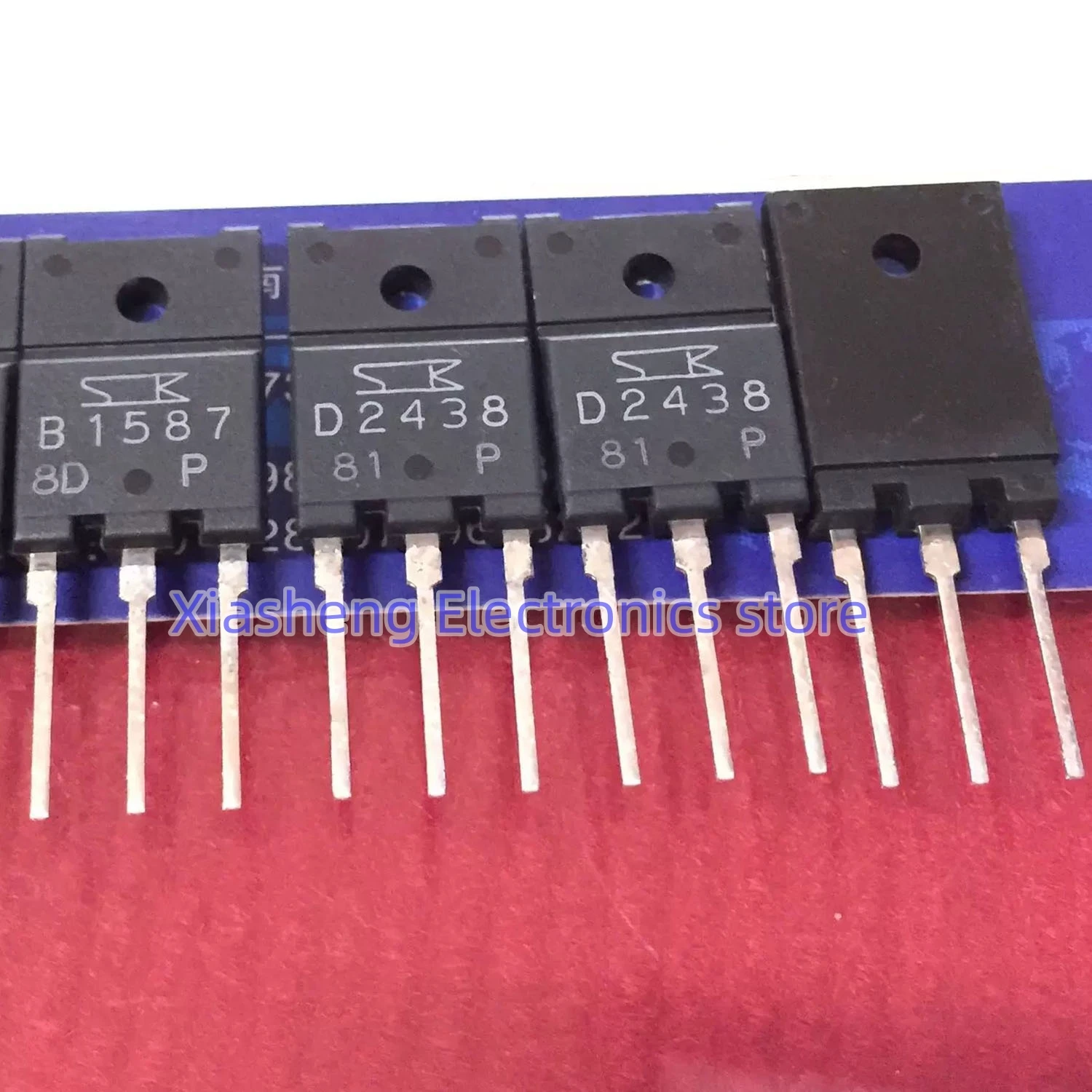 New Original 2Pairs 2SB1587 B1587 + 2SD2438 D2438 TO-3PF Transistor In Stock Good Quality