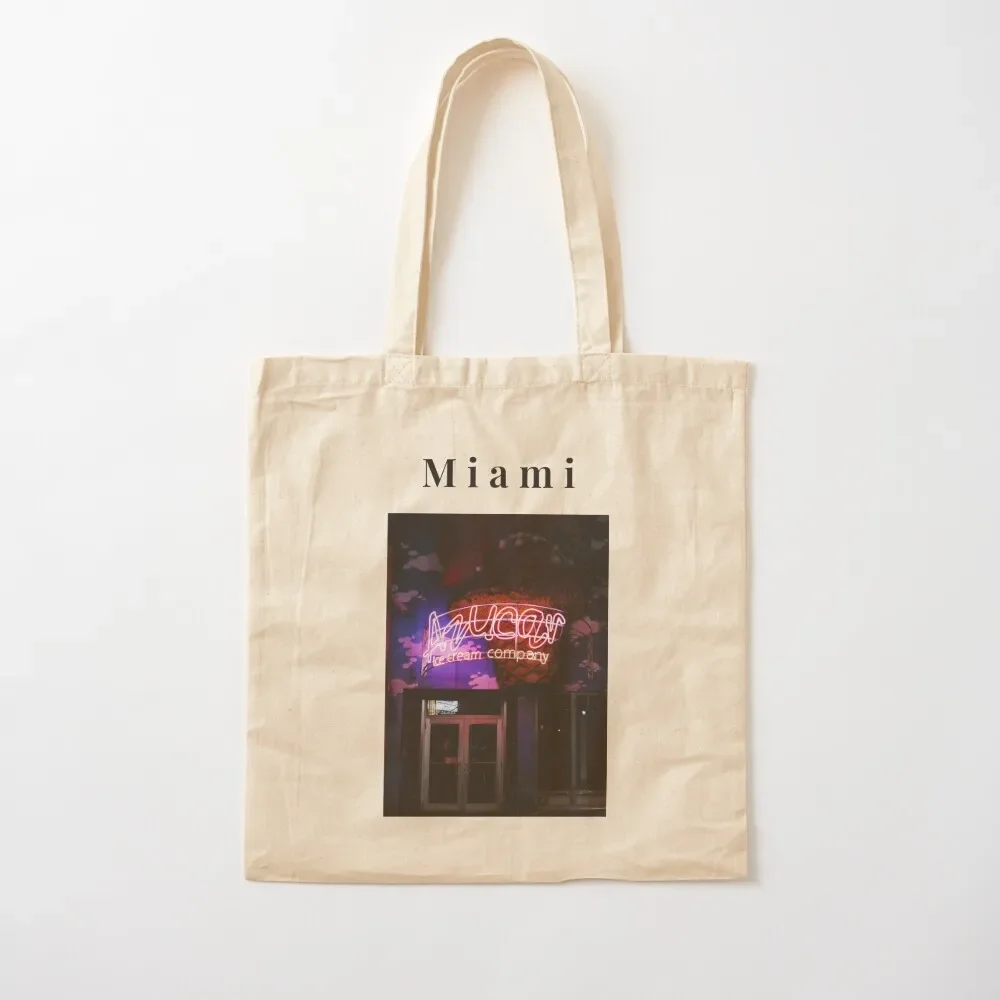 

Neon Lights in Little Havana, Miami Print Tote Bag Canvas bag for women Canvas bag