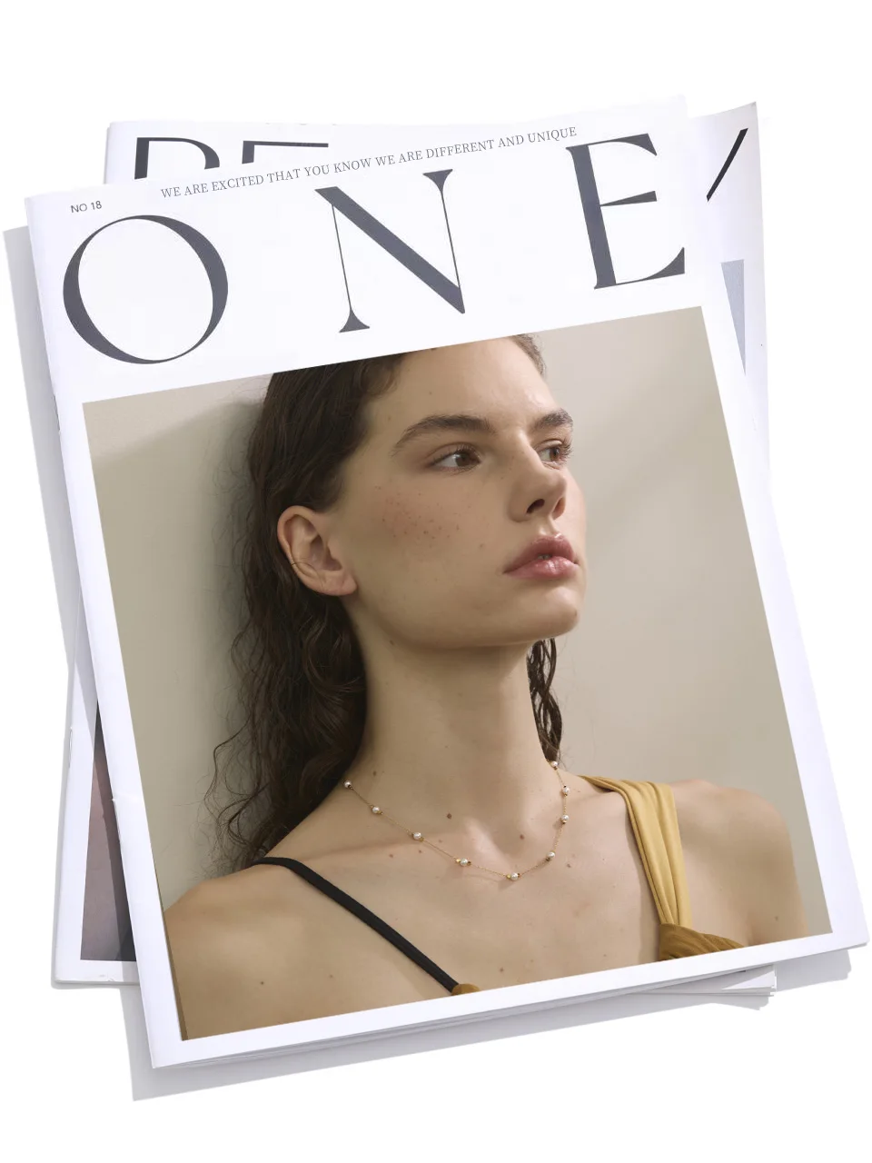 Yhpup Waterproof Stainless Steel Simulated Pearls Square Thin Chain Necklace Waterproof Fashion Chic Jewelry 2025 Accessories
