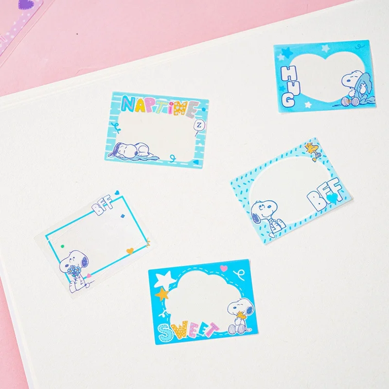 24pcs/lot Creative Snoopy Photo Frame Sticker Cute Scrapbook DIY Diary Decorative Sealing Sticker Album Stick Label