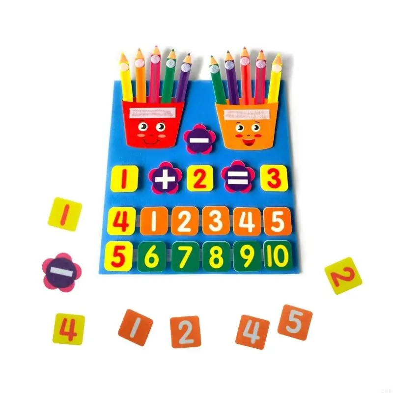 24Be nummers vonden Board Educational Toy Math Games Kindergarten Nummers tellen speelgoedcadeau voor peuter in leeftijd