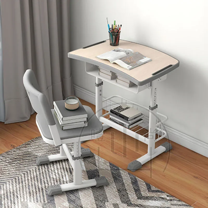 Ergonômico e Criatividade Readin Office Desk, Mesa ajustável, White Writing Table, Mobiliário doméstico, Criatividade