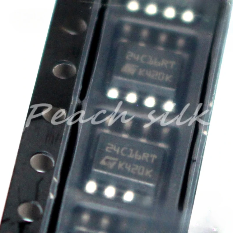 (10piece)M24C16-DRMN3TP  M24C16  SOP8 screen printed 24C16RT automotive grade memory