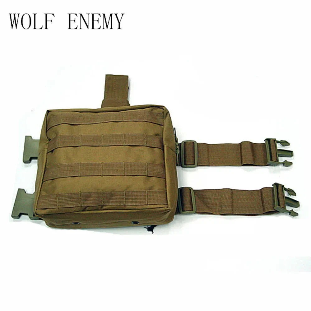 Tactical Drop Leg Bag Molle Hunting Tools Belt Pack Thigh Pouch Outdoor Hiking Hunting Equipment Molle Tactical Bag