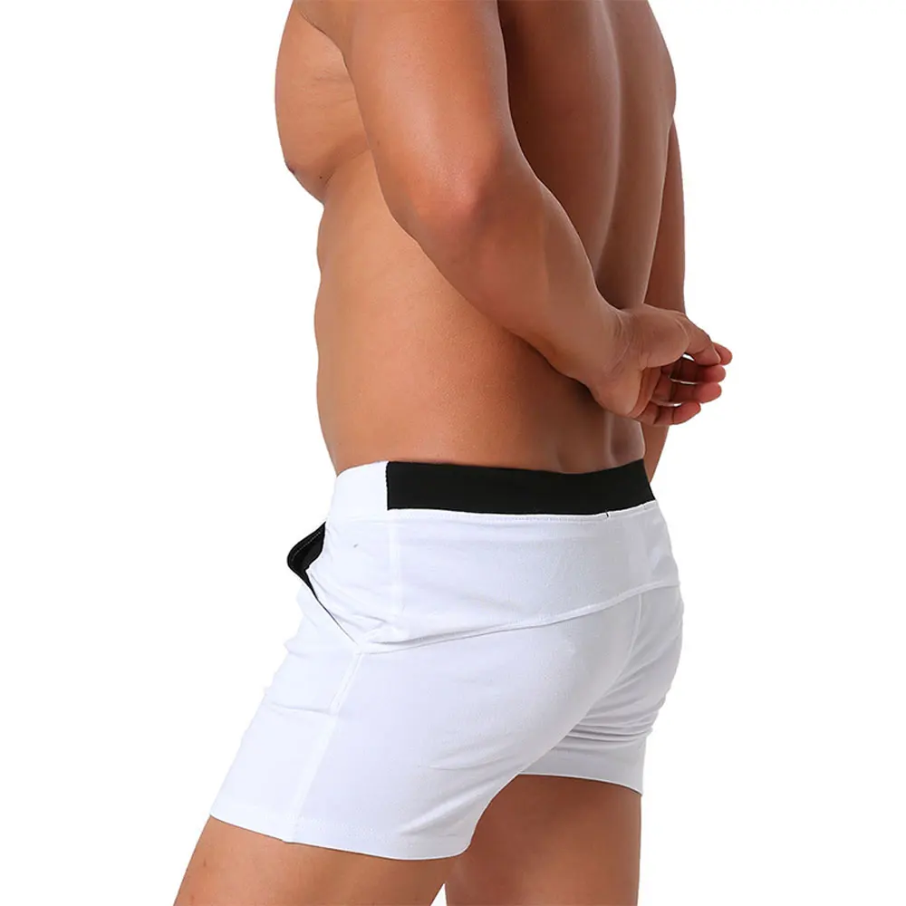 Roupa interior masculina boxer troncos de alta qualidade roupa interior masculina shorts marca gay pênis bolsa tamanho livre homem boxers casa pijamas
