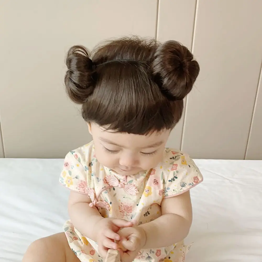 Cute Baby Baby Wig Bangs Photography Styling Props Children\'s Hair Accessories Hairband Non-slip Baby Headwear Wig