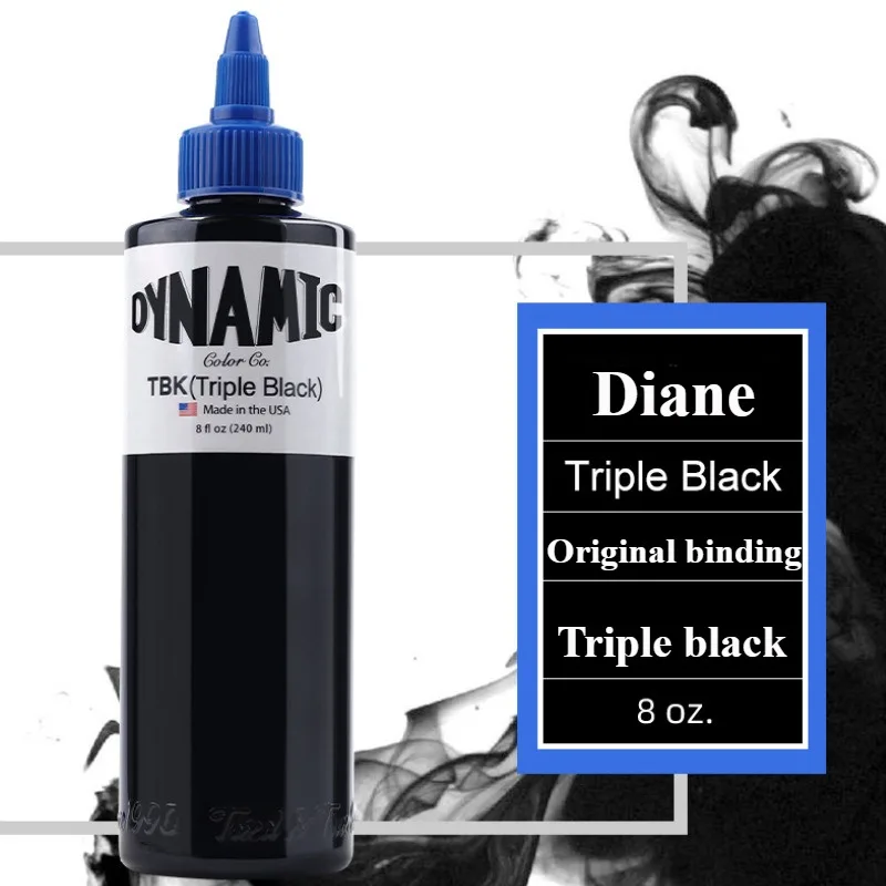 Dayanne TBK Totem Tattoo Color Black Ink Pigment Cut Line Hit Fog Tattoo Triple Black Professional Tattoo Ink Accessory Tool New