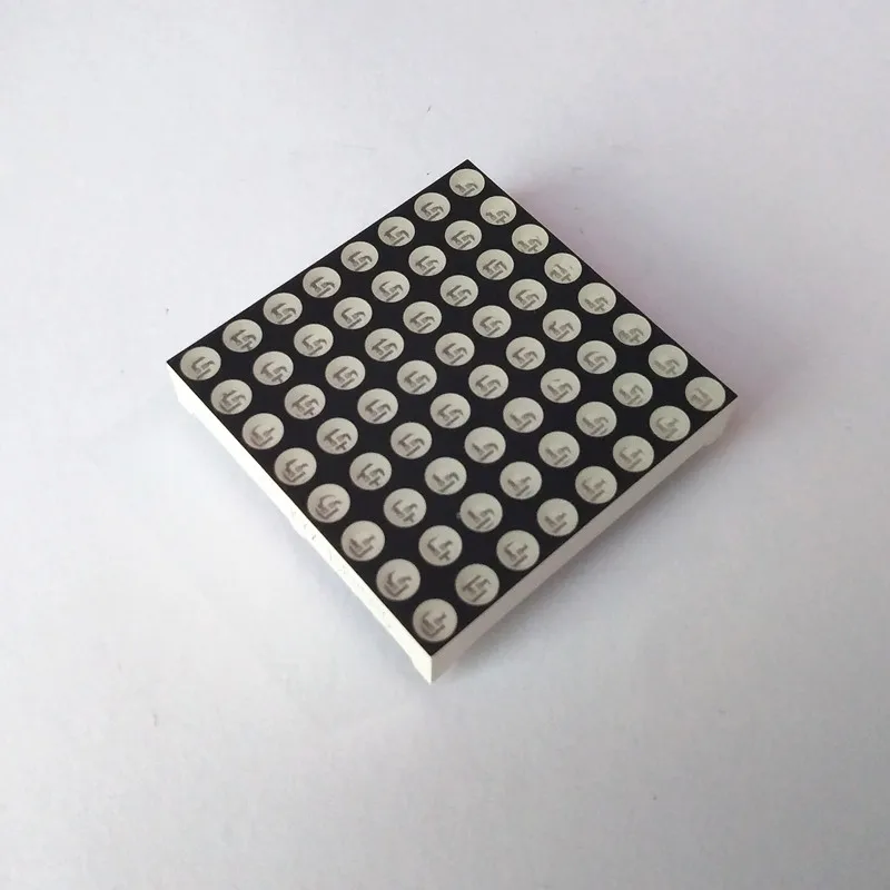 10Pcs Brightness Red+Yellowgreen 3.75mm 8*8 LED Dot Matrix Module KYX-1588AHG/BHG 38*38*7MM LED Digitron Common Cathode Digital