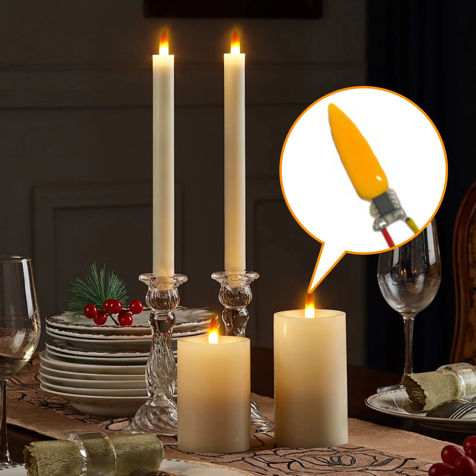 

3/5/10 шт. лампочки с пламенем 2200K, аксессуары для диодных лампочек, 3 В, светодиодная лампочка с эффектом пламени для украшения рождественской вечеринки