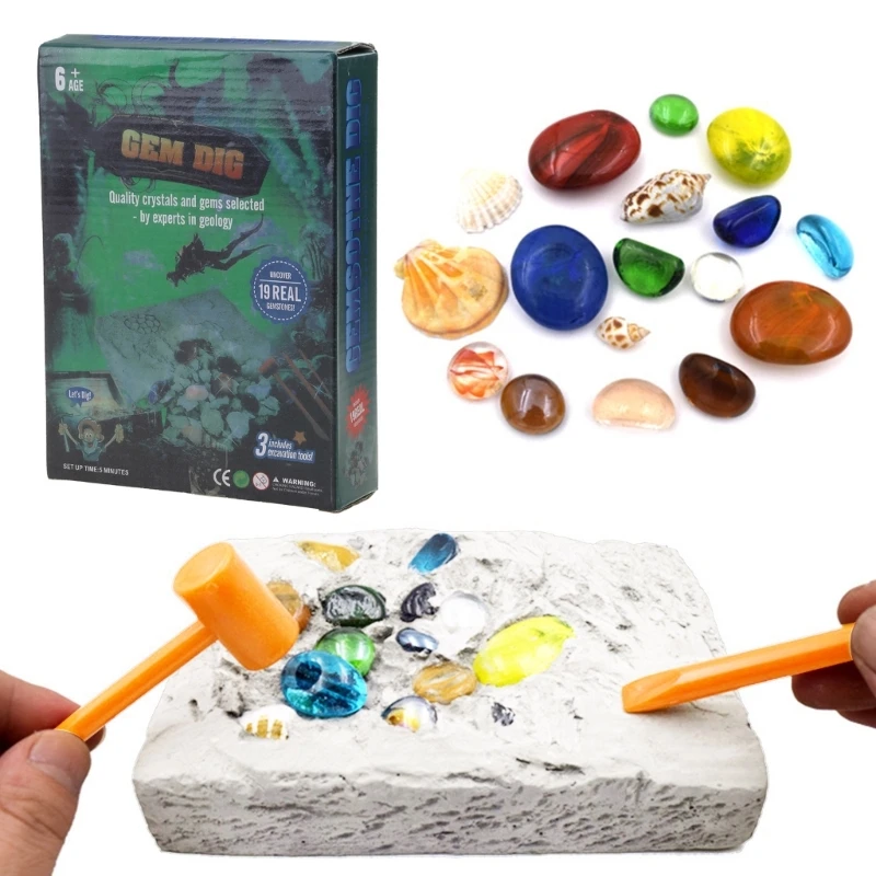 

Gem Dig Kit Dig Up 17 Gems STEM Science & Educational Toys make Great Kids Activities