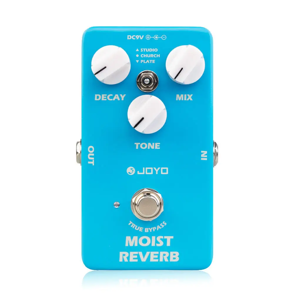 jo yo JF-20 MOIST Reverb Guitar Pedal 3 Reverb Effects Studio/Church/Plate Digital Effect Pedal for Electric Guitar