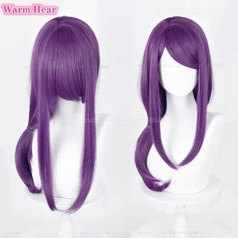 

Новый! Kamishiro Rize синтетические аниме COS 70 см длинные фиолетовые косплей термостойкие волосы Хэллоуин вечерние женские парики + шапочка для парика